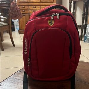 Ferrari Red Backpack with Logo
